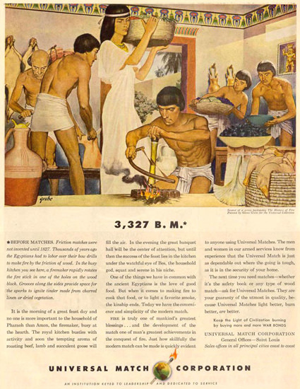 Universal Match Co 3327 Before Matches 1943 | Sex Appeal Vintage Ads and Covers 1891-1970