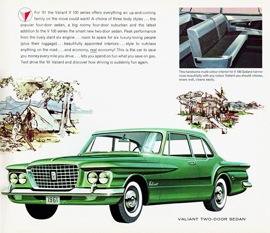 Valiant V 100 Two Door Sedan Canada 1961 | Vintage Cars 1891-1970