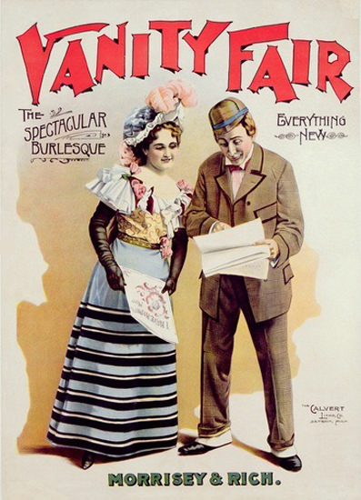 Vanity Fair Spectacular Burlesque Morrisey 1898 | Vintage Ad and Cover Art 1891-1970