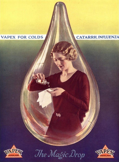 Vapex Inhalant The Magic Drop For Colds Catarrh | Vintage Ad and Cover Art 1891-1970
