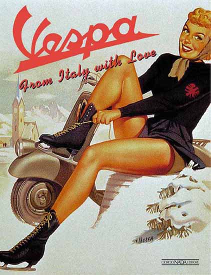 Vespa Ad From Italy with Love Sex Appeal | Sex Appeal Vintage Ads and Covers 1891-1970