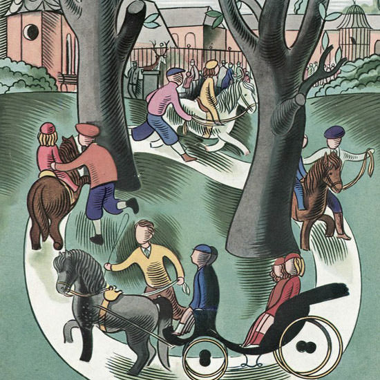 Victor Bobritsky The New Yorker 1937_05_22 Copyright crop | Best of 1930s Ad and Cover Art