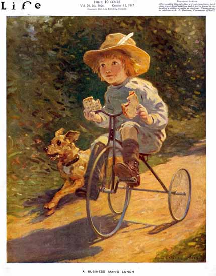 Victor C Anderson Life Humor Magazine 1917-10-11 Copyright | LIFE 1891-1936 Victor C Anderson Life Humor Magazine 1917-10-11 Copyright | Life Magazine Graphic Art Covers 1891-1936