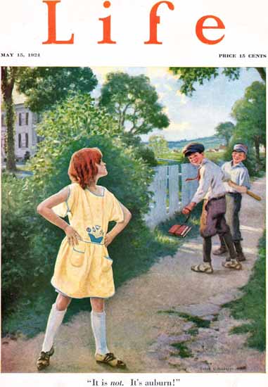 Victor C Anderson Life Humor Magazine 1924-05-15 Copyright | LIFE 1891-1936 Victor C Anderson Life Humor Magazine 1924-05-15 Copyright | Life Magazine Graphic Art Covers 1891-1936