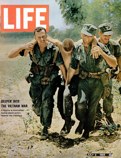 Vietnam Deeper into the War Marines 2 Jul 1965 Copyright Life Magazine | Life Magazine Color Photo Covers 1937-1970