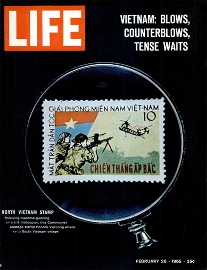 Vietnam Gunning US Helicopter 26 Feb 1965 Copyright Life Magazine | Life Magazine Color Photo Covers 1937-1970
