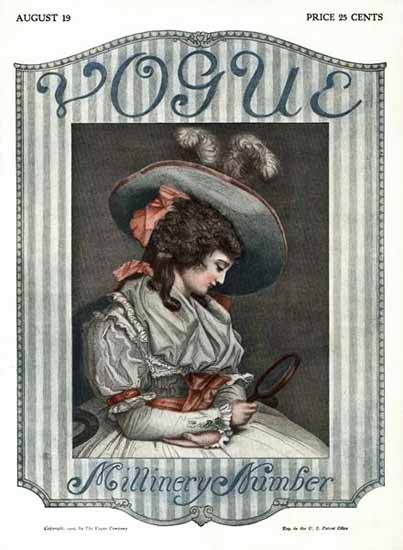 Vogue 1909-08-19 Copyright | Vogue Magazine Graphic Art Covers 1902-1958