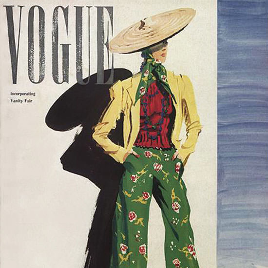 Vogue 1938-01-01 Copyright crop | Best of Vintage Cover Art 1900-1970