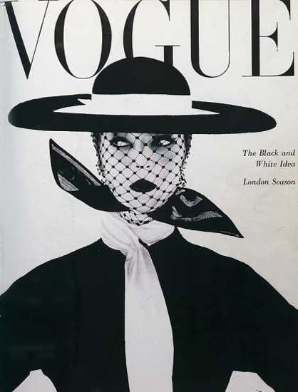 Vogue Copyright 1950 Black And White Idea London Season | Sex Appeal Vintage Ads and Covers 1891-1970