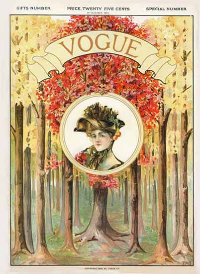 Vogue Cover 1904-12-08 Copyright | Vogue Magazine Graphic Art Covers 1902-1958