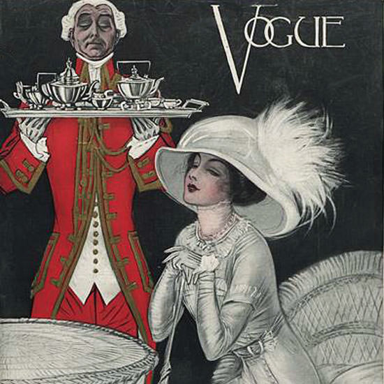 Vogue Cover 1910-06-15 Copyright crop | Best of 1891-1919 Ad and Cover Art
