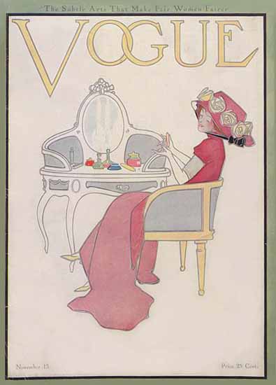 Vogue Cover 1910-11-15 Copyright | Vogue Magazine Graphic Art Covers 1902-1958