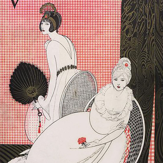 Vogue Cover 1913-01-01 Copyright crop | Best of Vintage Cover Art 1900-1970