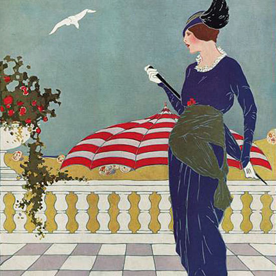 Vogue Cover 1913-08-01 Copyright crop | Best of Vintage Cover Art 1900-1970