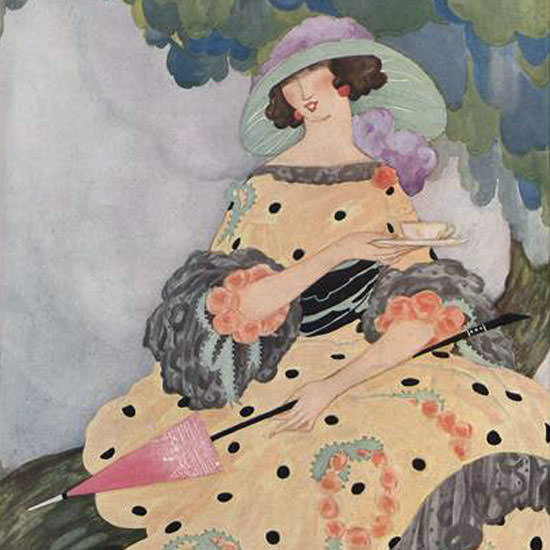 Vogue Cover 1917-07-15 Copyright crop | Best of Vintage Cover Art 1900-1970