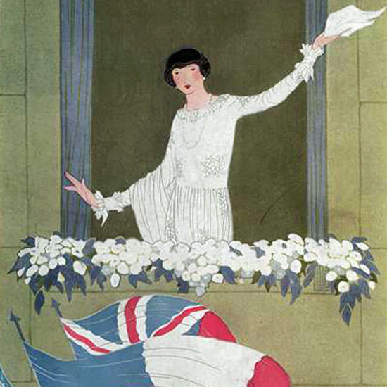 Vogue Cover 1918-06-15 Copyright crop | Best of Vintage Cover Art 1900-1970