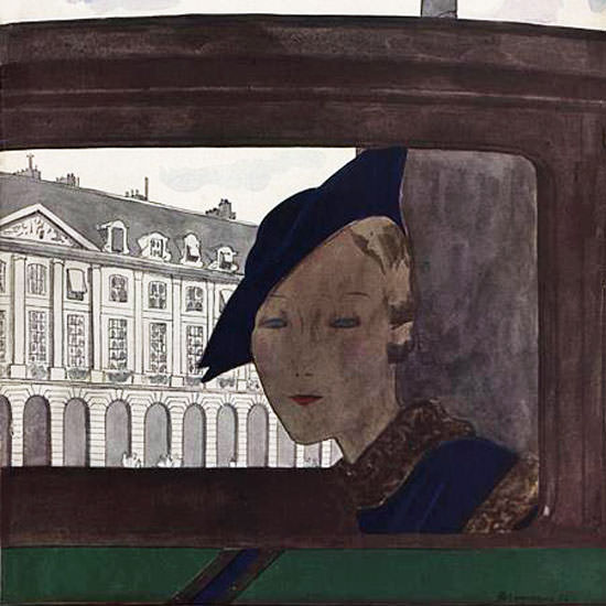 Vogue Cover 1932-11-01 Copyright crop | Best of Vintage Cover Art 1900-1970