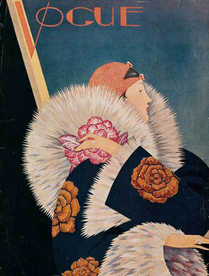 Vogue Cover Copyright 1927 Traveling Lady | Sex Appeal Vintage Ads and Covers 1891-1970