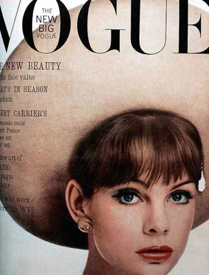 Vogue Cover Copyright 1963 The Hut And The Lady | Sex Appeal Vintage Ads and Covers 1891-1970