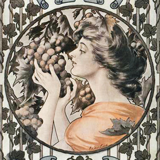 Vogue Magazine 1906-09-20 Copyright crop | Best of Vintage Cover Art 1900-1970
