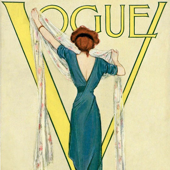 Vogue Magazine 1911-03-15 Copyright crop | Best of 1891-1919 Ad and Cover Art