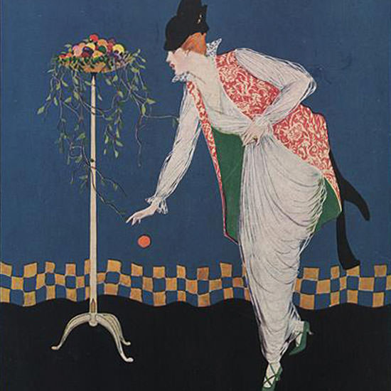 Vogue Magazine 1914-04-15 Copyright crop | Best of Vintage Cover Art 1900-1970