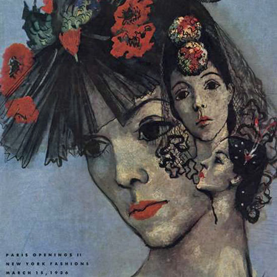 Vogue Magazine 1936-03-15 Copyright crop | Best of 1930s Ad and Cover Art