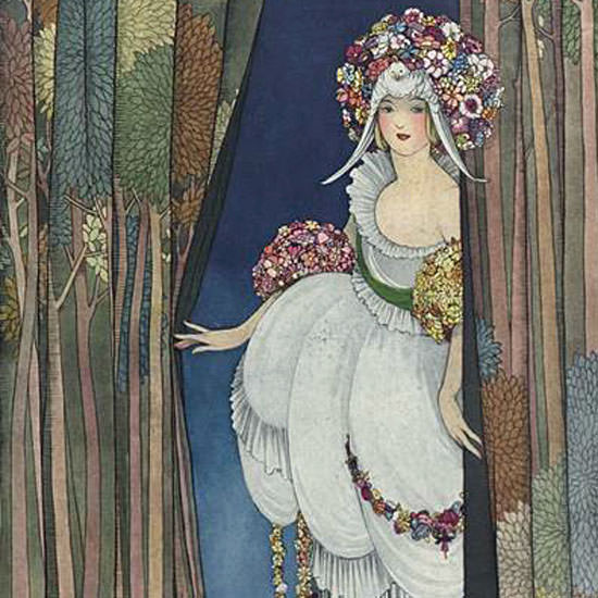 Vogue Magazine Cover 1919-04-15 Copyright crop | Best of Vintage Cover Art 1900-1970
