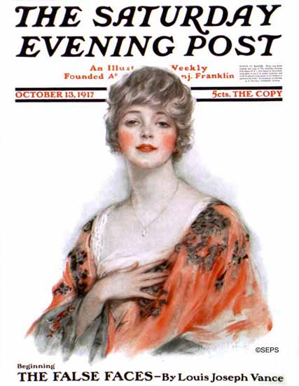 WH Coffin Cover Artist Saturday Evening Post 1917_10_13 | The Saturday Evening Post Graphic Art Covers 1892-1930