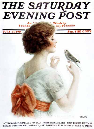WH Coffin Saturday Evening Post 1915_07_31 | The Saturday Evening Post Graphic Art Covers 1892-1930
