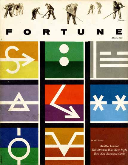 Walter Allner Fortune Magazine May 1958 Copyright | Fortune Magazine Graphic Art Covers 1930-1959