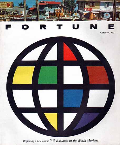 Walter Allner Fortune Magazine October 1957 Copyright | Fortune Magazine Graphic Art Covers 1930-1959
