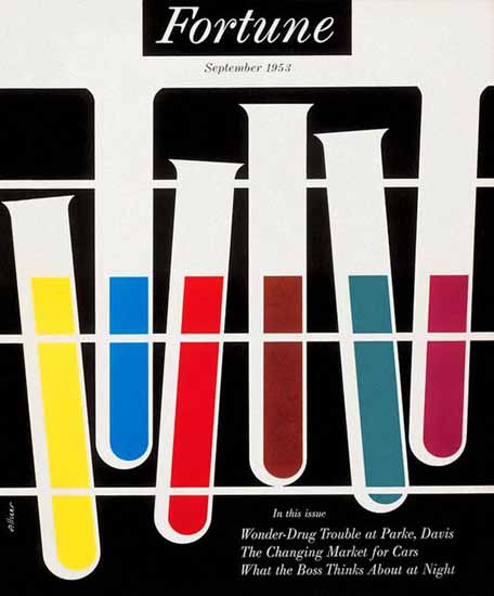 Walter Allner Fortune Magazine September 1953 Copyright | Fortune Magazine Graphic Art Covers 1930-1959