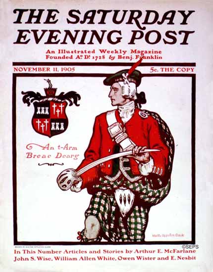 Walter Appleton Clark Saturday Evening Post Cover Art 1905_11_11 | The Saturday Evening Post Graphic Art Covers 1892-1930