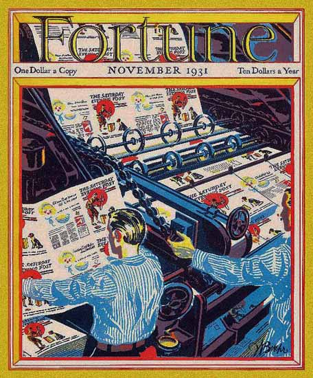 Walter Buehr Fortune Magazine November 1931 Copyright | Fortune Magazine Graphic Art Covers 1930-1959