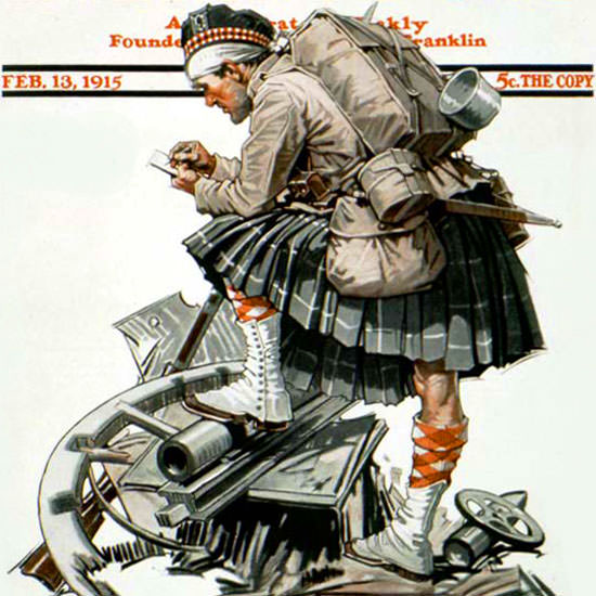 Walter H Everett Saturday Evening Post 1915_02_13 Copyright crop | Best of 1891-1919 Ad and Cover Art