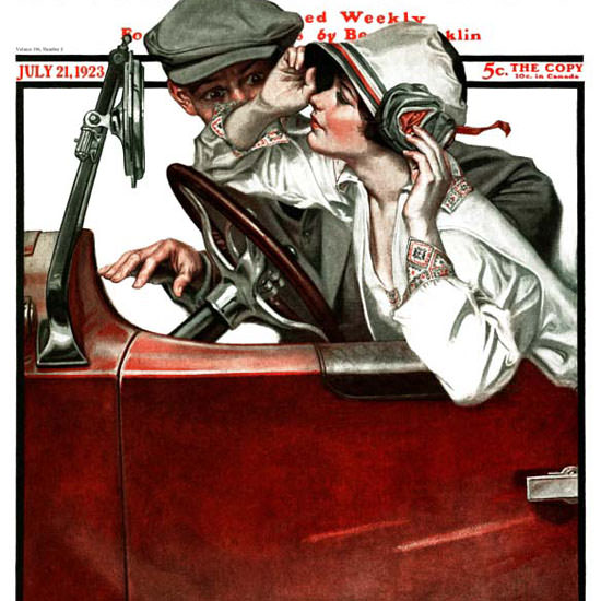 Walter Humphrey Saturday Evening Post 1923_07_21 Copyright crop | Best of 1920s Ad and Cover Art