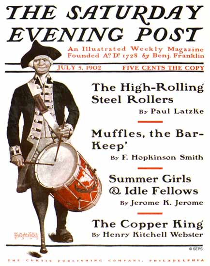 Walter Humphrey Saturday Evening Post July 4th 1902_07_05 | The Saturday Evening Post Graphic Art Covers 1892-1930