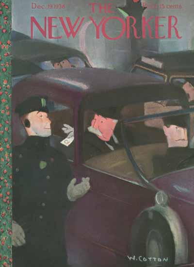 William Cotton The New Yorker 1936_12_19 Copyright | New Yorker 1925-45 William Cotton The New Yorker 1936_12_19 Copyright | The New Yorker Graphic Art Covers 1925-1945