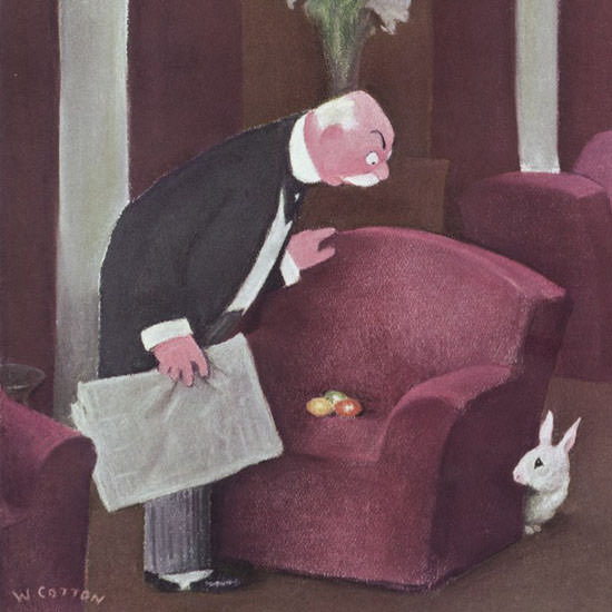 William Cotton The New Yorker 1940_03_23 Copyright crop | Best of 1940s Ad and Cover Art