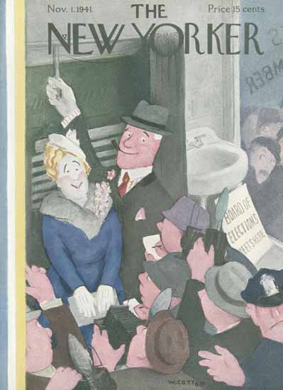 William Cotton The New Yorker 1941_11_01 Copyright | The New Yorker Graphic Art Covers 1925-1945
