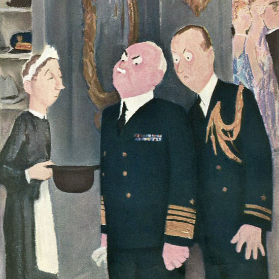 William Cotton The New Yorker 1943_04_17 Copyright crop | Best of 1940s Ad and Cover Art
