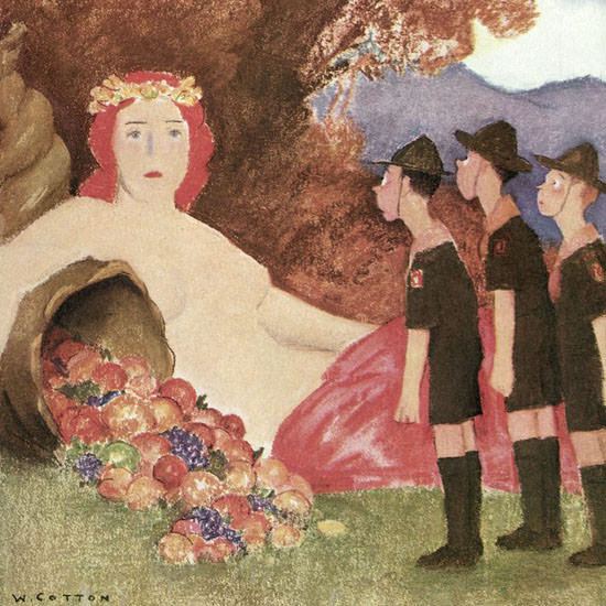 William Cotton The New Yorker 1943_10_09 Copyright crop | Best of 1940s Ad and Cover Art