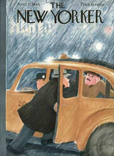 William Cotton The New Yorker 1945_04_21 Copyright | New Yorker 1925-45 William Cotton The New Yorker 1945_04_21 Copyright | The New Yorker Graphic Art Covers 1925-1945