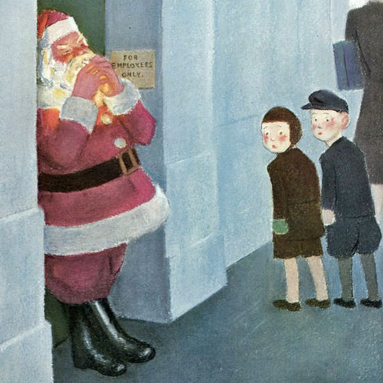 William Cotton The New Yorker 1946_12_14 Copyright crop | Best of 1940s Ad and Cover Art