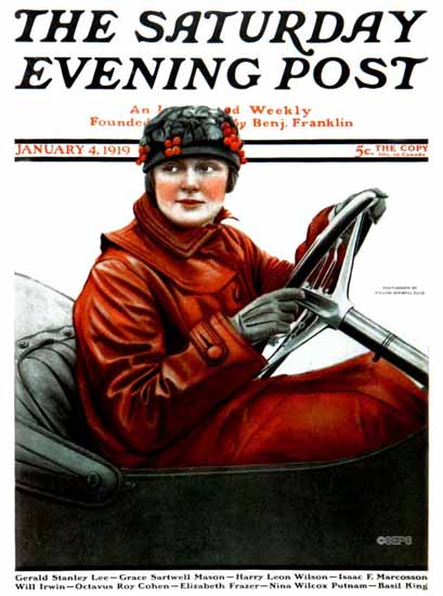 William Ellis Saturday Evening Post Cover Art 1919_01_04 | The Saturday Evening Post Graphic Art Covers 1892-1930