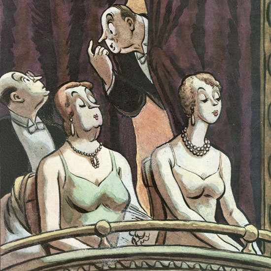 William Steig The New Yorker 1933_01_28 Copyright crop | Best of 1930s Ad and Cover Art