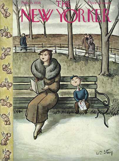 William Steig The New Yorker 1936_02_15 Copyright | The New Yorker Graphic Art Covers 1925-1945
