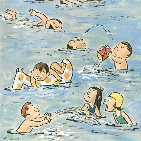 William Steig The New Yorker 1957_07_13 Copyright crop | Best of Vintage Cover Art 1900-1970