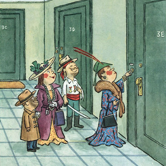 William Steig The New Yorker 1958_11_01 Copyright crop | Best of 1950s Ad and Cover Art